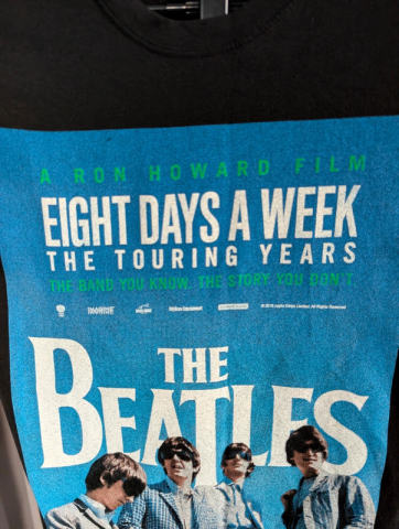 Official The Beatles Eight Days A Week Documentary Band T-Shirt
