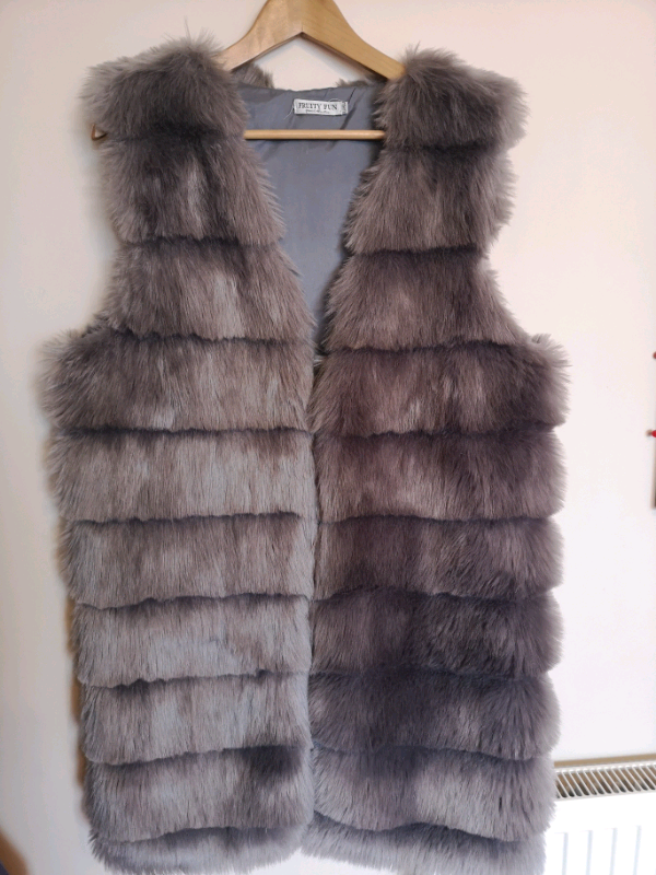 Womens furry gilet