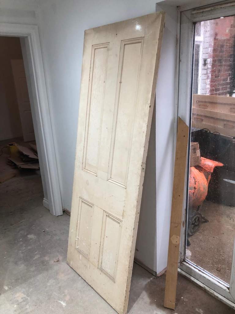 Internal Wood Panel Door – Ready for Restoration