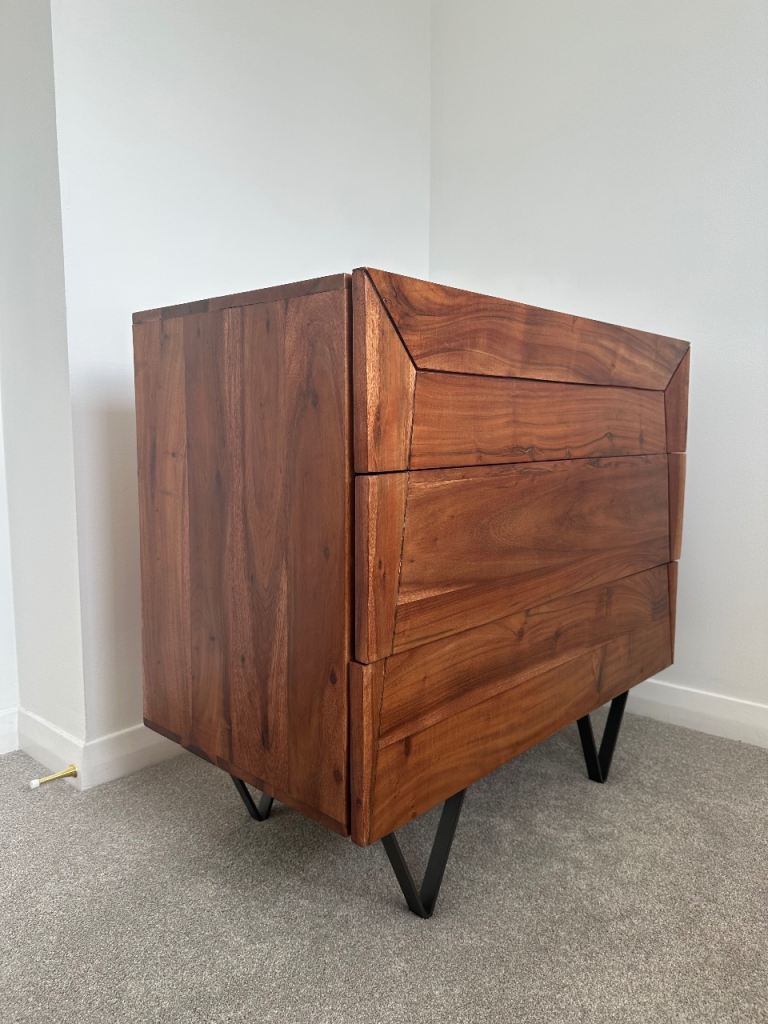 Swoon Editions Russell Chest of Drawers John Lewis Natural Wood Wooden Scandi Dark Brown