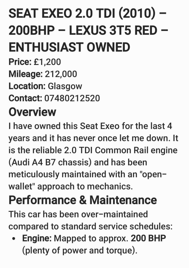 Seat, EXEO, Estate, 2010, Manual, 1968 (cc), 5 doors