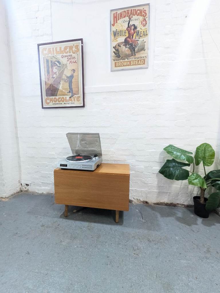 Mid Century Teak Record Cabinet