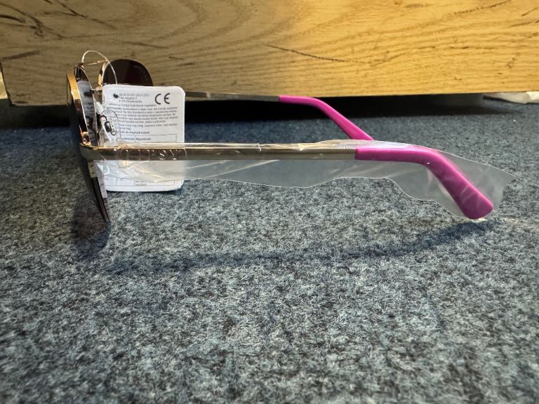 Lipsy London Aviator style metal sunglasses pink gold designer Cat 3 UV400