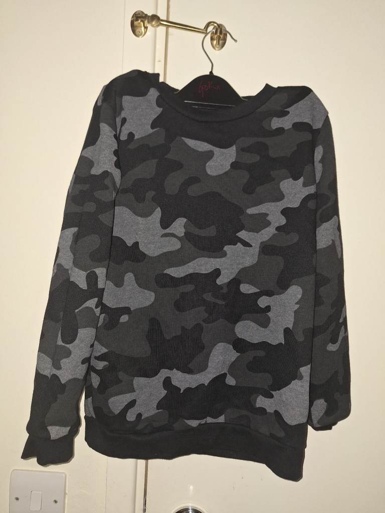 Primark Boys Camo Sweatshirt – Size 8–9 Yrs / 134cm – MUST GO ❗️