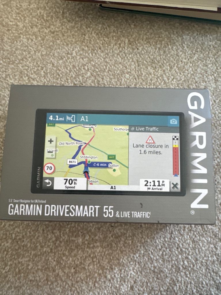 Garmin DriveSmart 55 & Live Traffic – Brand New