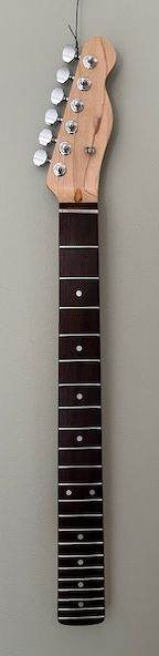 Telecaster neck : modern C maple neck : 22 fret rosewood fretboard : tuners & string tree