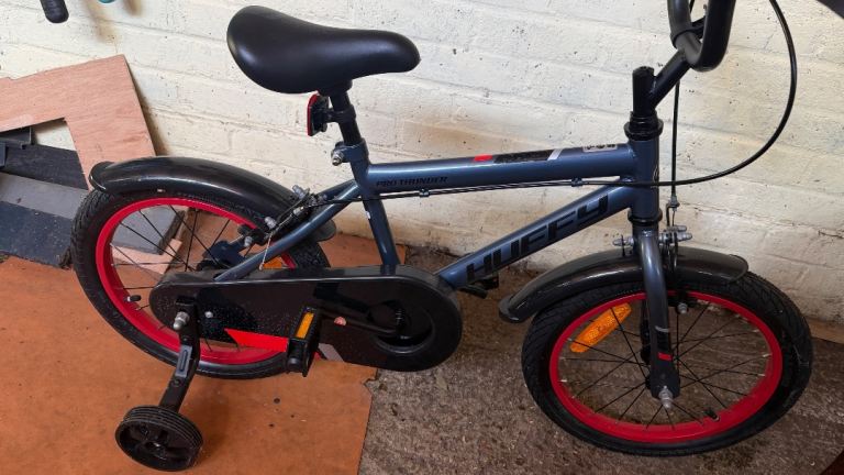 Huffy Kids Bike with Stabilisers – Blue and Red, Good Condition