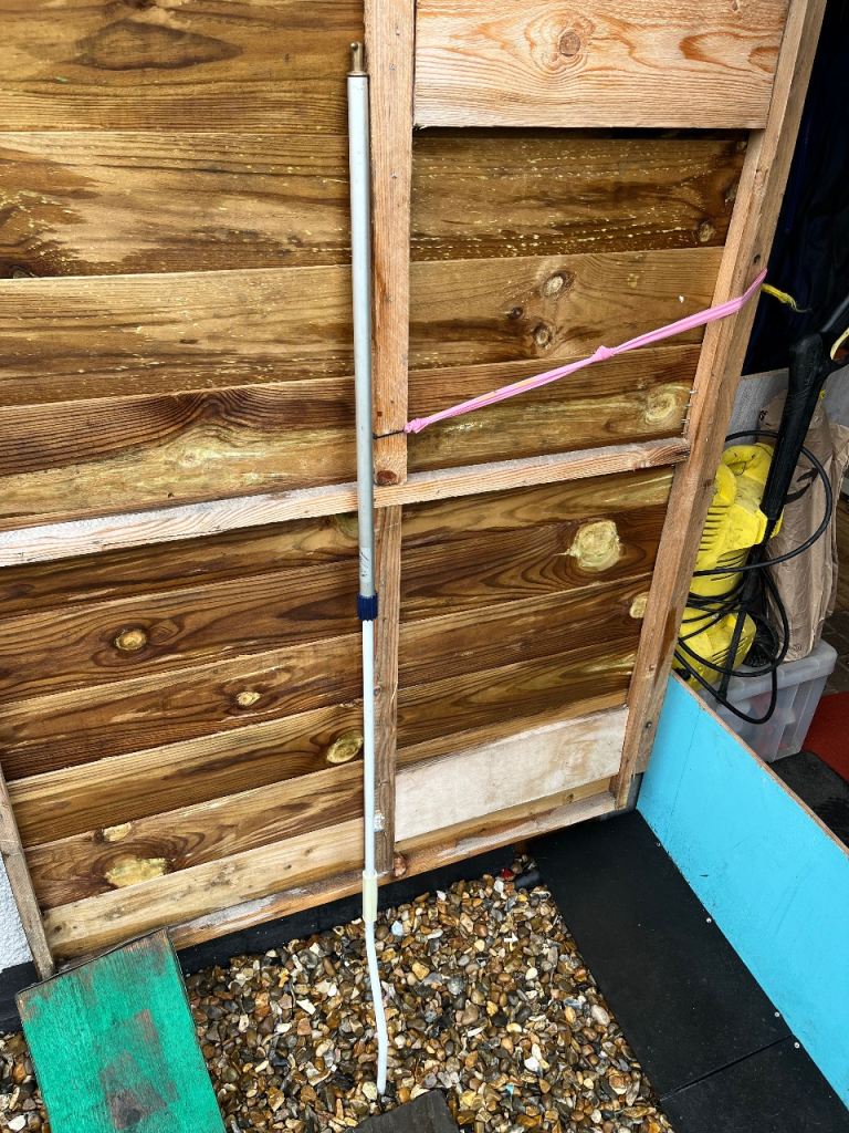 Caravan/motorhome awning winder pole