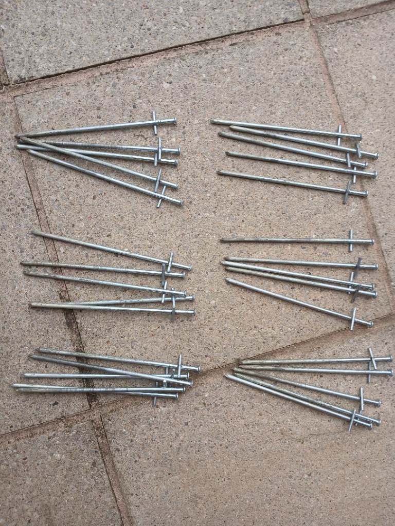 Steel tent/ awning pegs