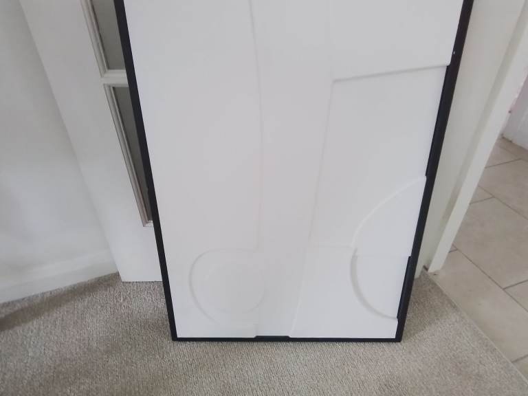 Picture Featuring Contemporary Abstract Artwork in Black Frame 