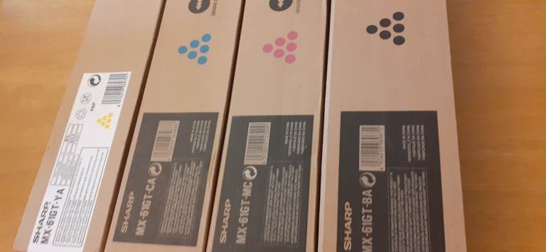100% Genuine Brand New ORIGINAL SHARP MX61GT - 12 Laser Toner Cartridges - BUY ME £500 BEST BARGAIN