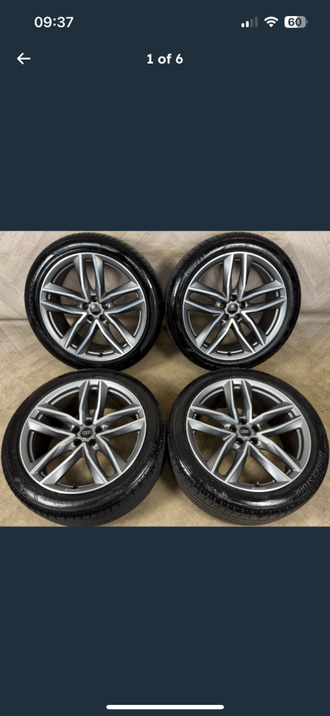 Audiq7 /q5/rs6 /rs7 alloys x4 21 “original oem 