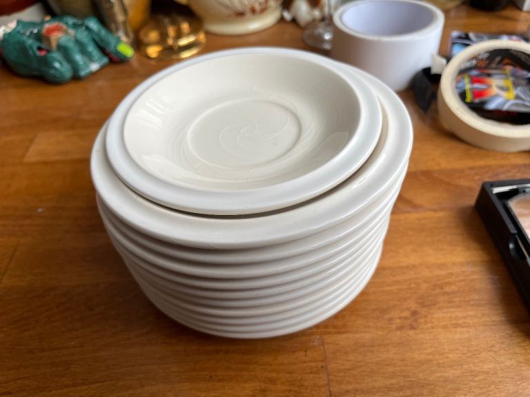 Hornsea Contrast Side Plates & Saucers – Good Condition