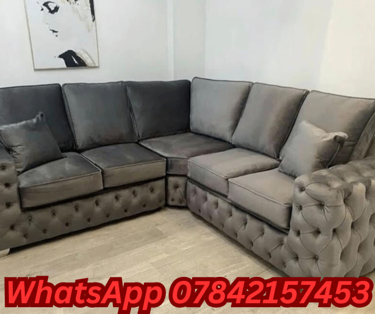 Ashton Chesterfield   3 2 Seater Sofa L Shape Sofa With Cushion 