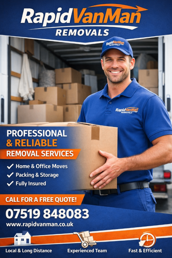 Man with a Luton van (tail lift)