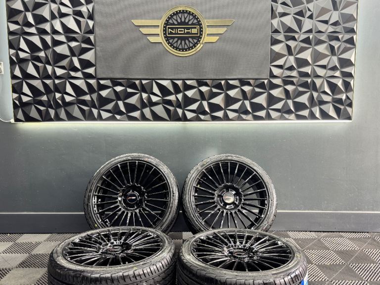 18” inch velocity turbine alloy wheels 5x112 audi vw mercedes a3 s3 rs golf r a45 35 cla caddy
