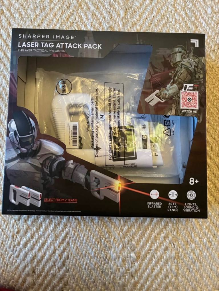 Brand New, Sharper image 2-Player Laser Tag Attack Pack