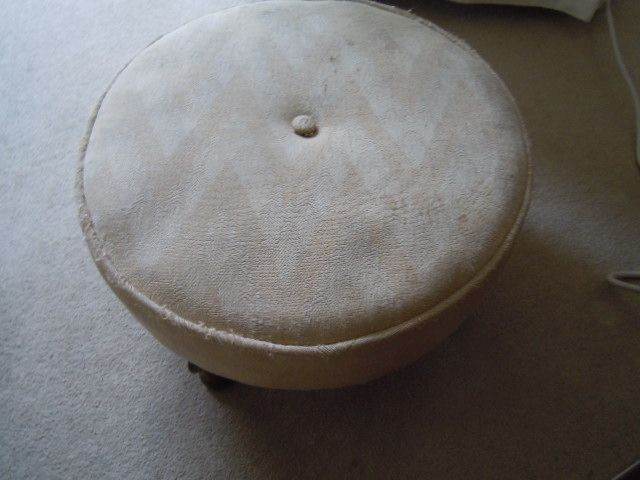 Footstool - upholstery project
