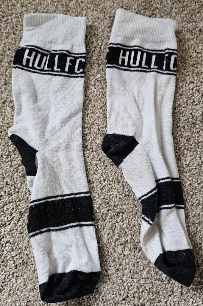 image for Christmas Stocking Filler - Mens Everyday Hull FC Rugby League White Socks  