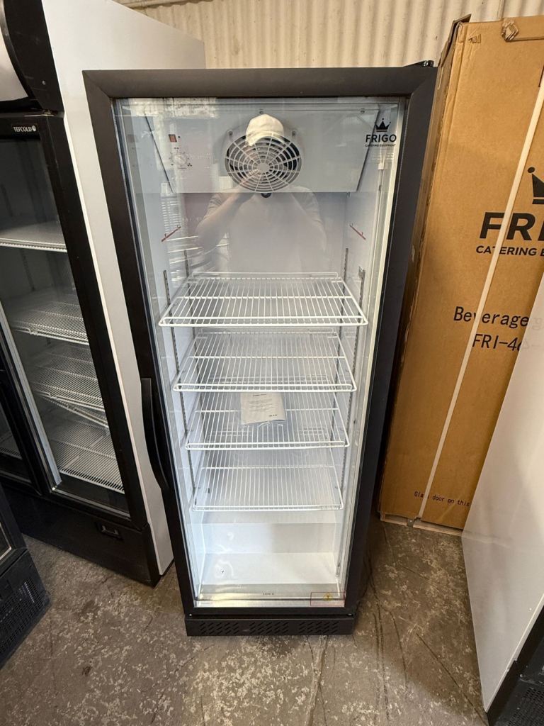 Commercial upright single door display fridge cafe shop restaurant 