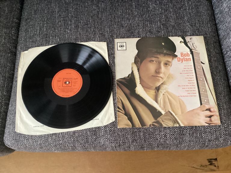 Bob Dylan Hits U.K. 1968 LP record
