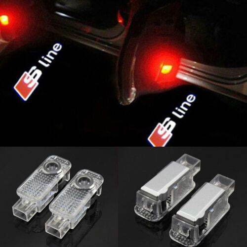 CREE Laser LED Door AUDI SLine Logo Courtesy Projector Shadow Light Lamps