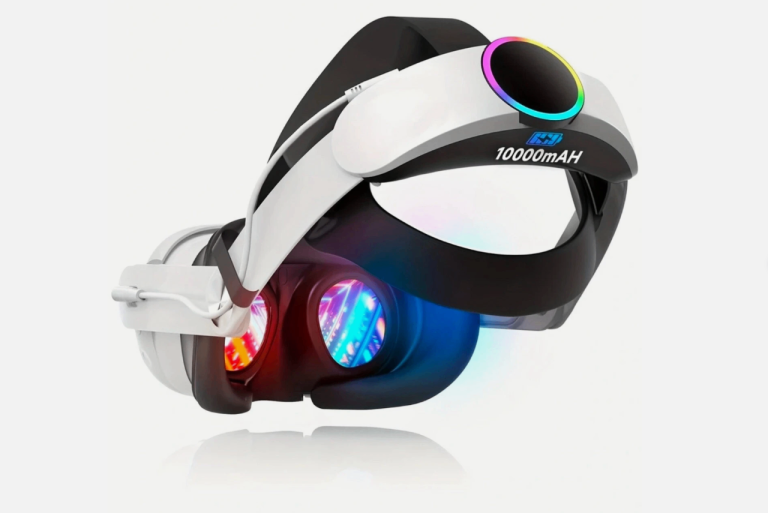 Adjustable Elite Headstrap for Meta Quest 3/3S with 10000mAh Battery LED RGB UK