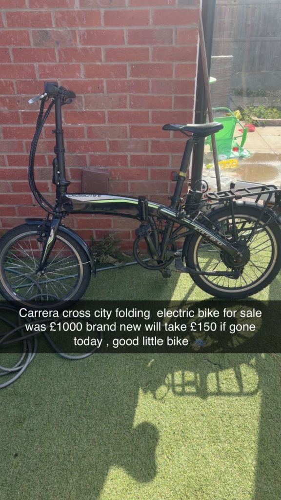 Carrara  cross city e folding bike 