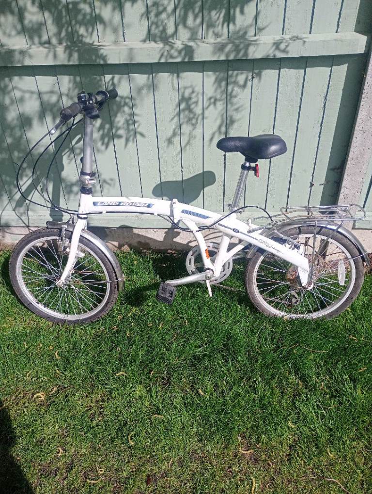 Land Rover Folding Bike – White, Good Condition