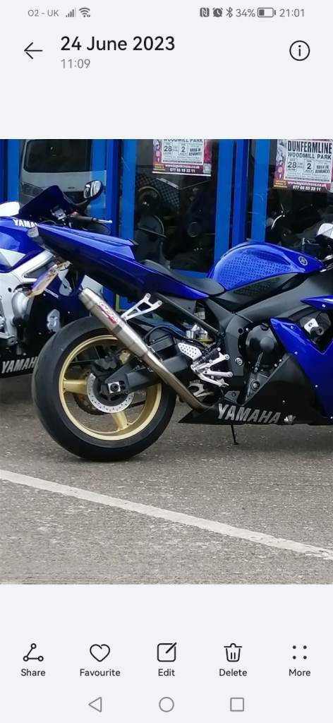 Yamaha r1 2003 exhaust 