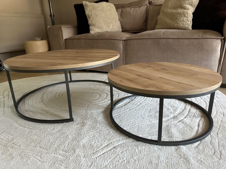 Next Bronx Light Oak Coffee Tables 