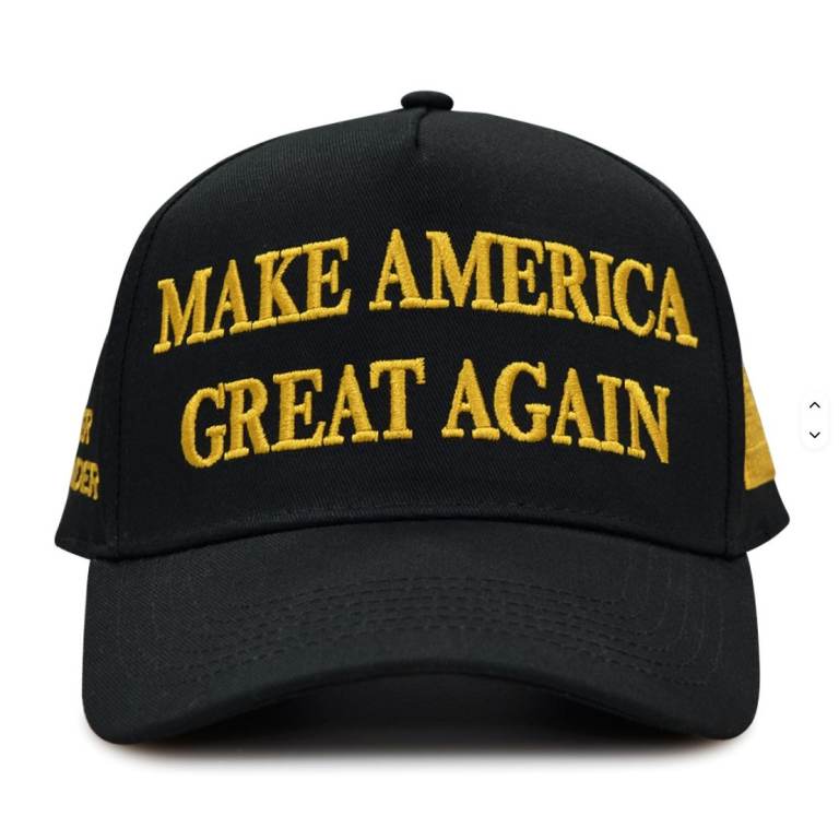 Donald Trump Dark MAGA Hat Black gold Embroidered usa patriot baseball cap gift