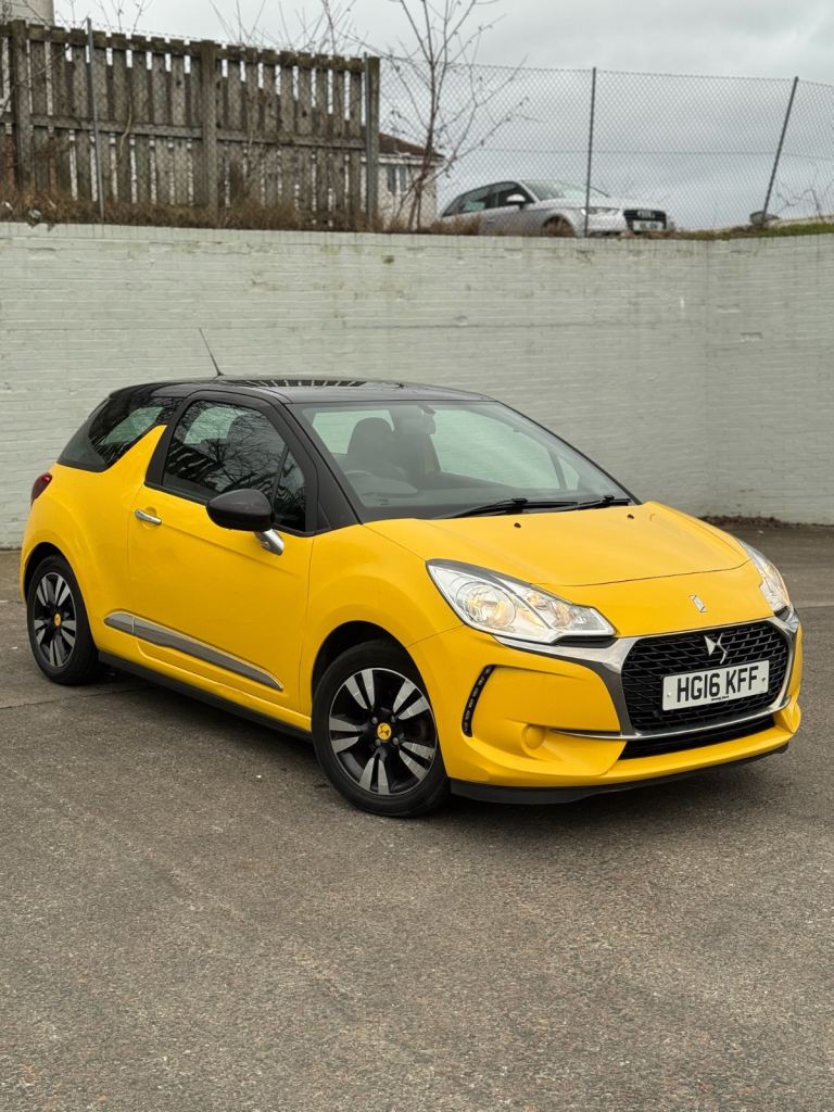 2016 DS DS3 1.2 litre petrol manual £20 road tax 39,000 miles fully serviced. Cheap insurance 