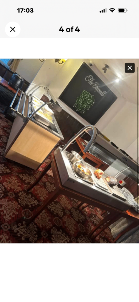 Full mobile carvery unit with hot cupboard  meat carving station 