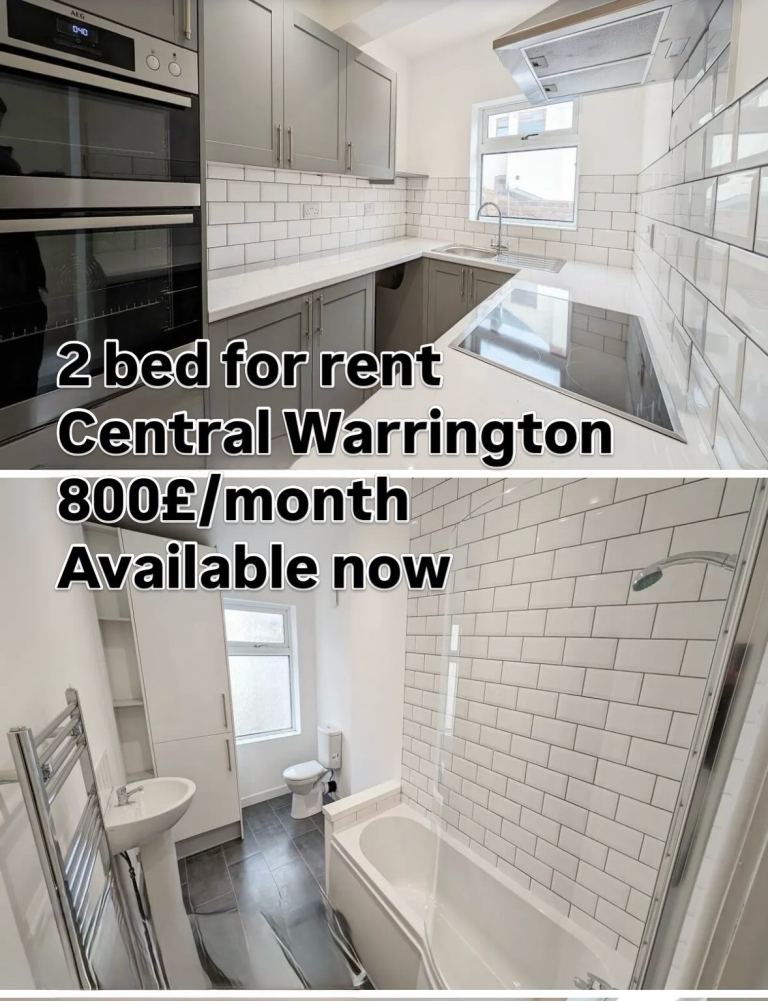2 bed houses central Warrington 