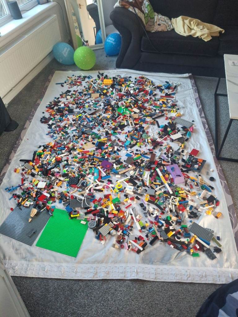Huge LEGO & Compatible Building Bricks Job Lot | 4 Large Tubs | Harry Potter, Technic & More