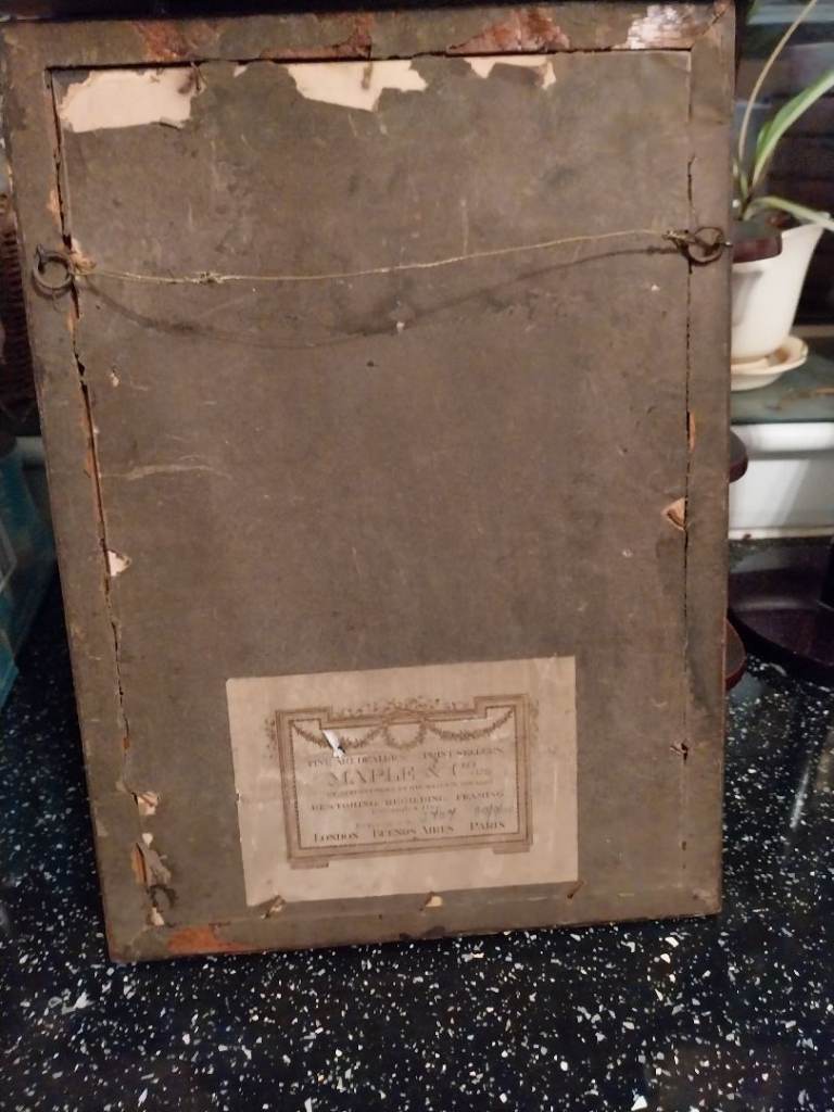 Antique photo in frame