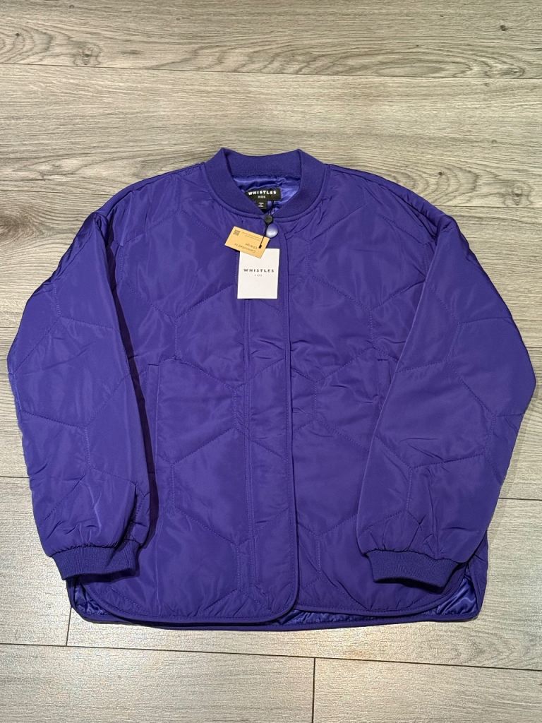 Designer Whistles Kids Girls Quilted Jacket Age 10/11 years RRP £69 Brand New