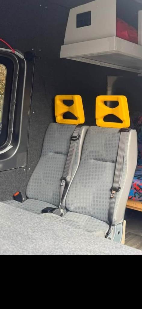 Double belted van seat