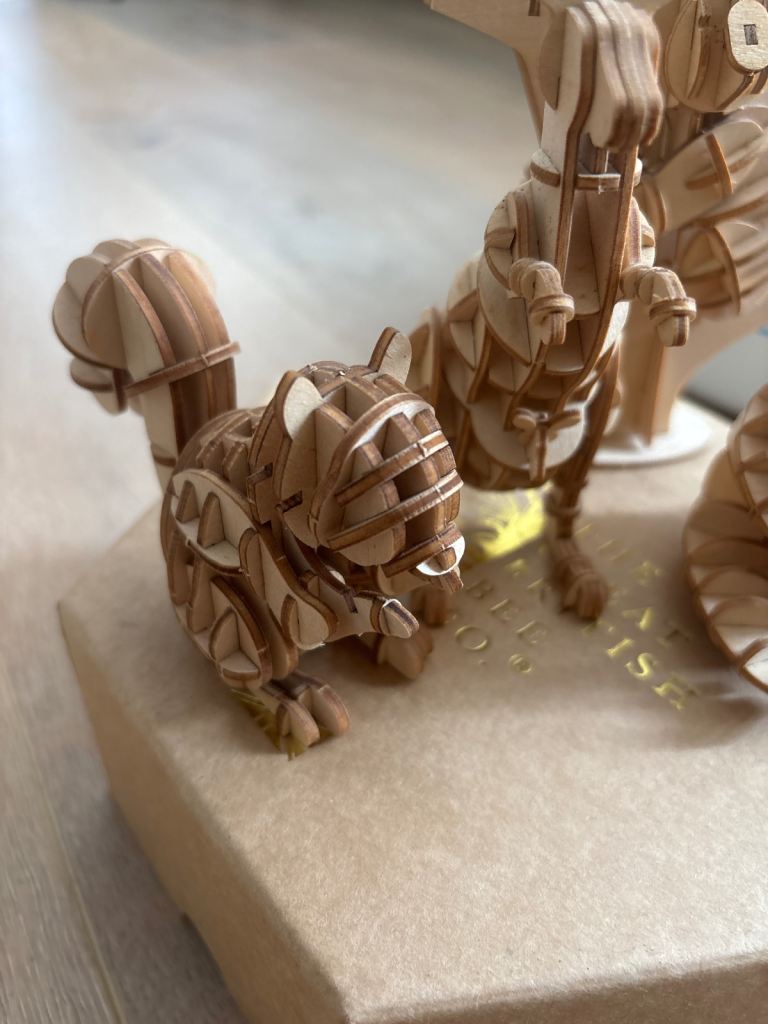 Wooden 3D Puzzle Squirrel - Great Condition