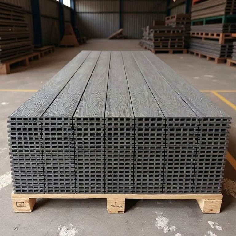 deck boards 3.6m Grey Composite Woodgrain