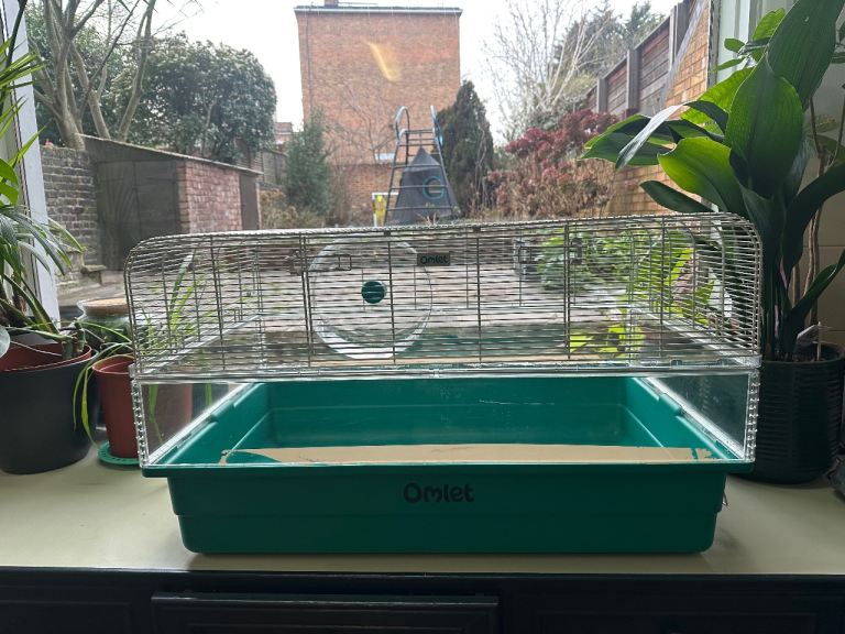 OMLET HAMSTER CAGE with accessories 