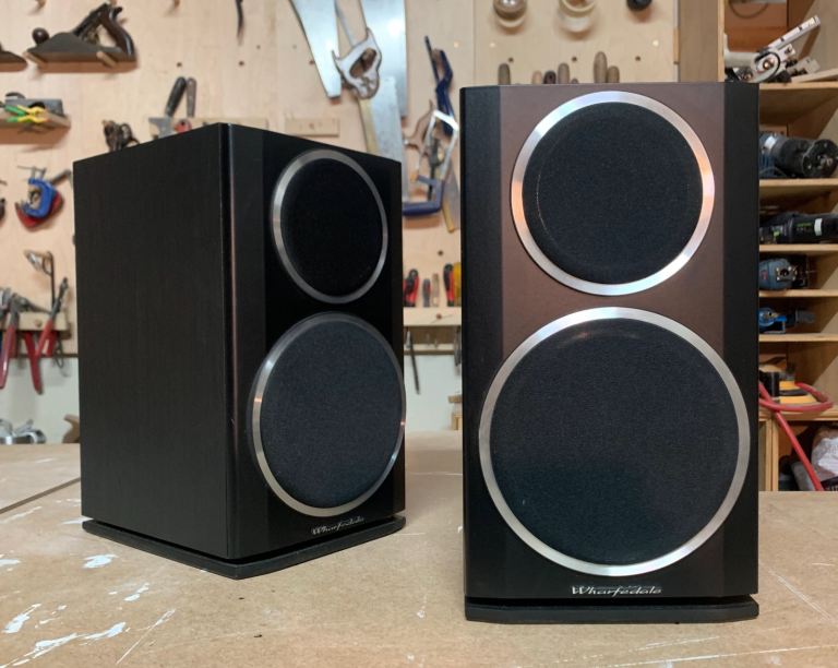 Wharfedale Diamond 121 Bookshelf Speakers - Black, Good Condition