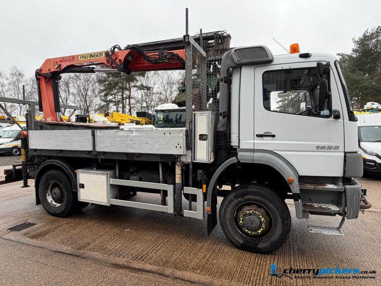 2004 Mercedes-Benz Atego 4x4 Palfinger Pole Erection Unit PEU + Auger