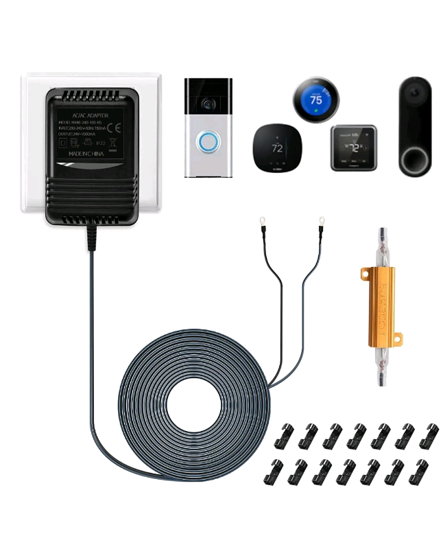 8-24vac AC 1000mAh Wired Transformer for Ring Hardwired Doorbell