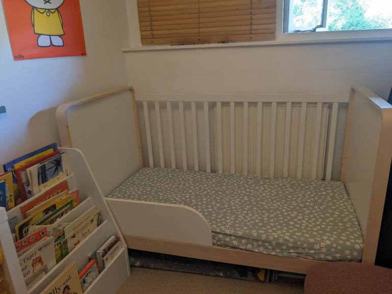 IKEA Cot/Bed with Mattress – very good Condition