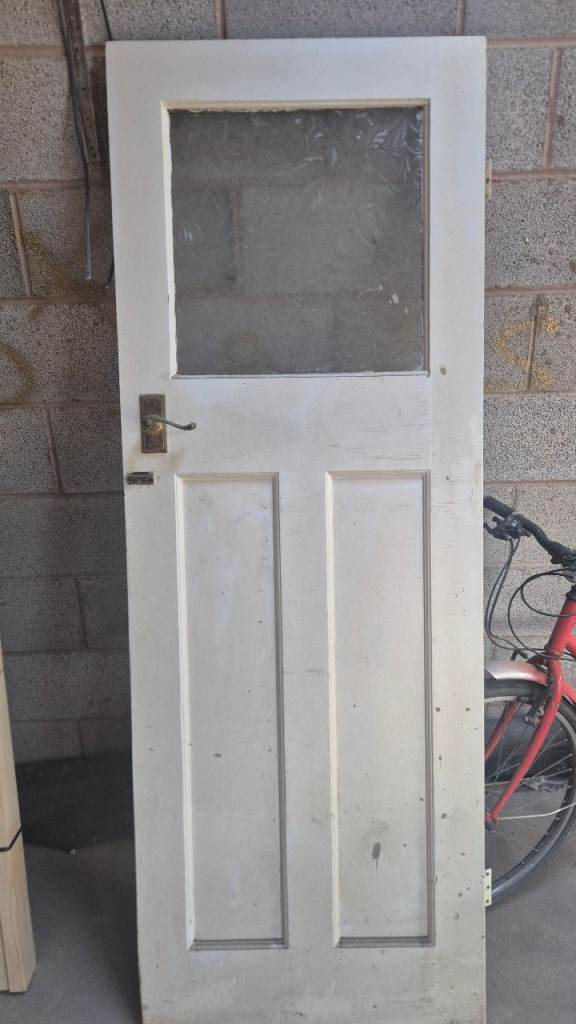 1930s door with glass