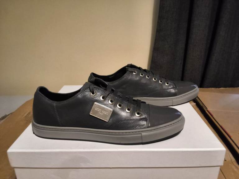 Antony Morato  Italia Men's black Leather designer Flats.