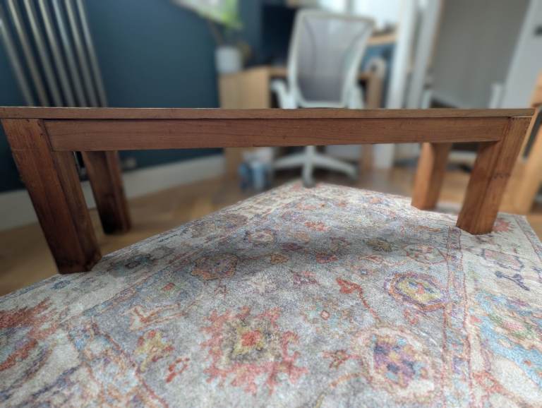 Solid Teak Wooden Bench Hall Boot Room Kitchen Window Seats