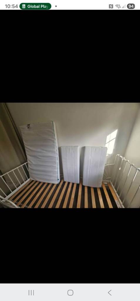 Ikea Minnen bed plus IKEA Innerlig mattress